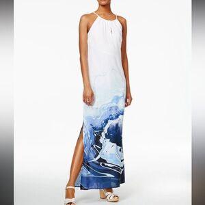Bar III Oceanic Blue Maxi Dress